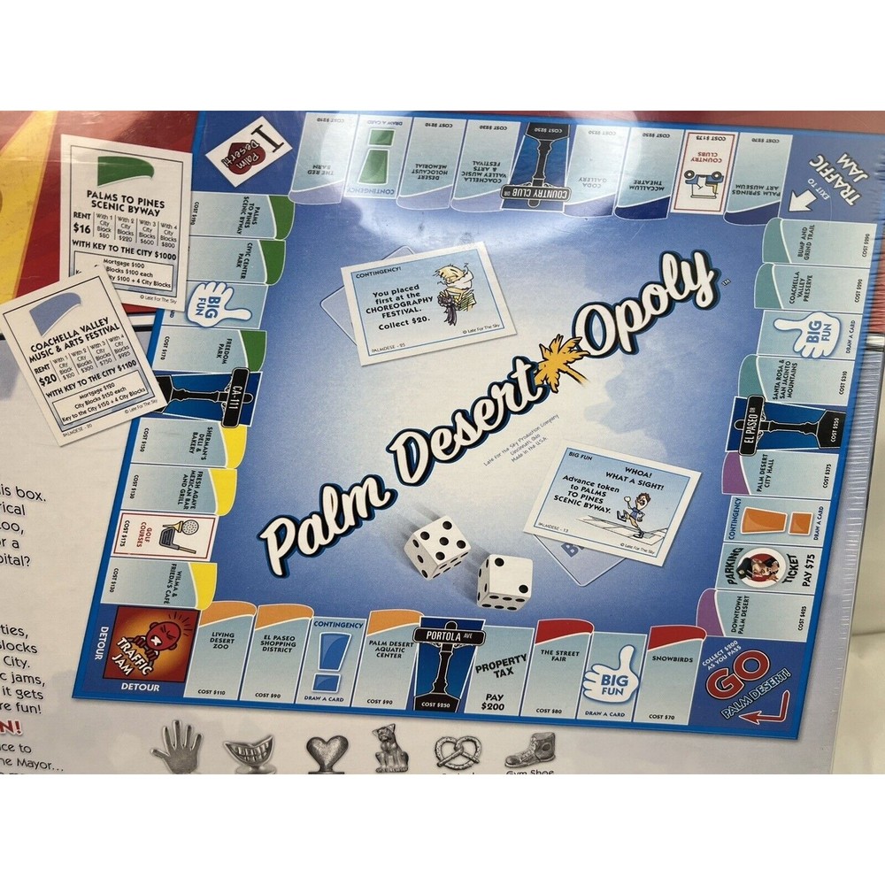 PALM desert OPOLY Local Flavor MONOPOLY Type Board Game Sealed Golf Capital - Picture 4 of 5